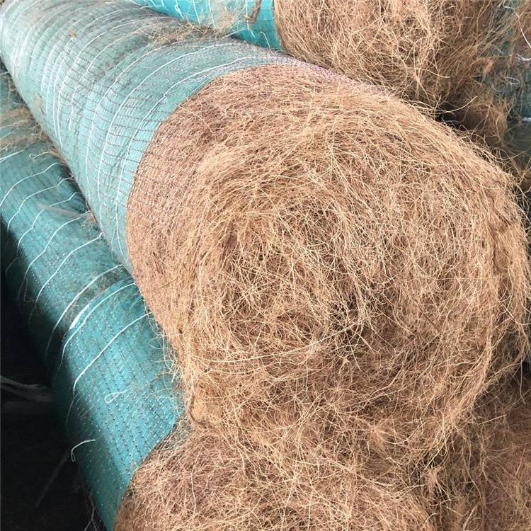 麻椰固土毯 护坡植草毯 清远加筋椰丝毯拉伸力 生态植草毯