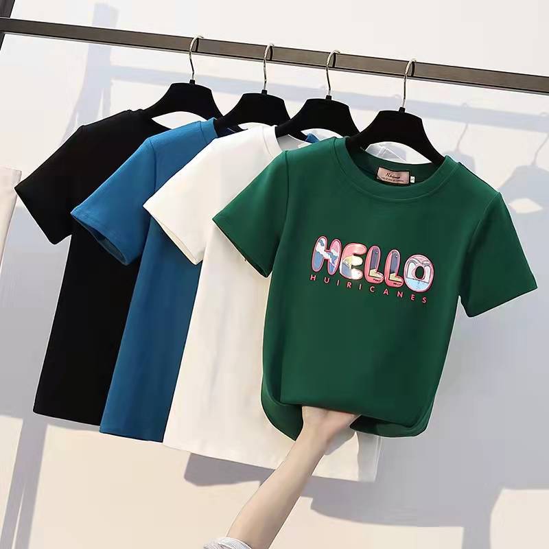短袖t恤女士半袖夏季纯棉短袖韩版女装便宜服装图片