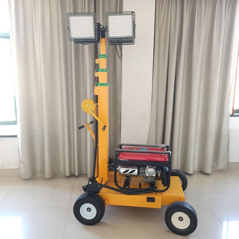 led光源移动照明车灯hmf962便携式升降工作灯手摇应急装置345米