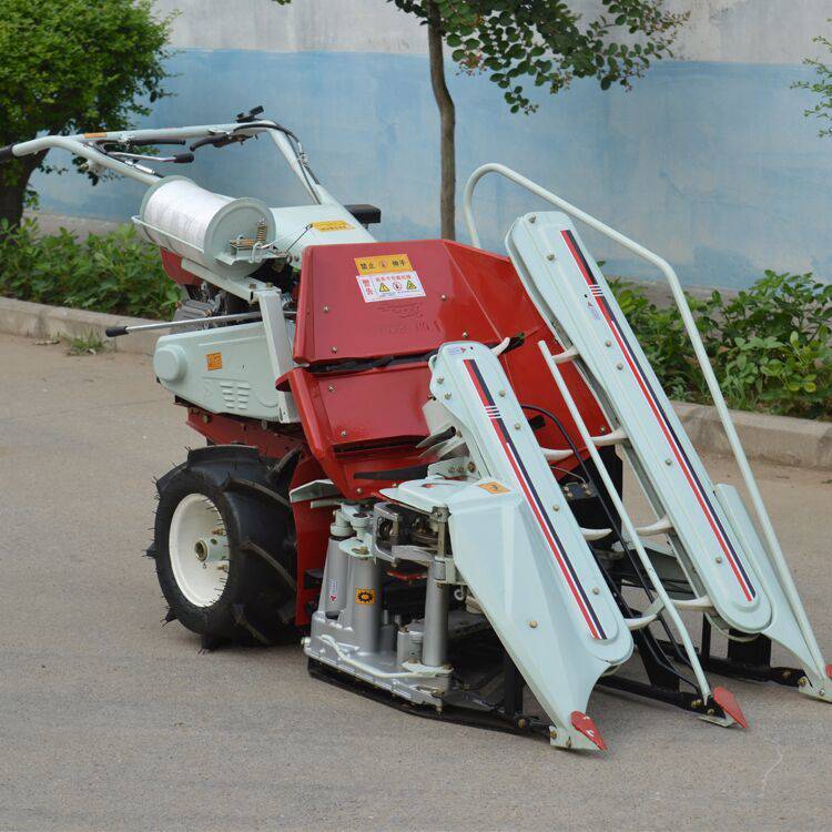 玉米芦苇收割机报价白银多功能玉米割晒打捆一体机牧草收割打捆机双联