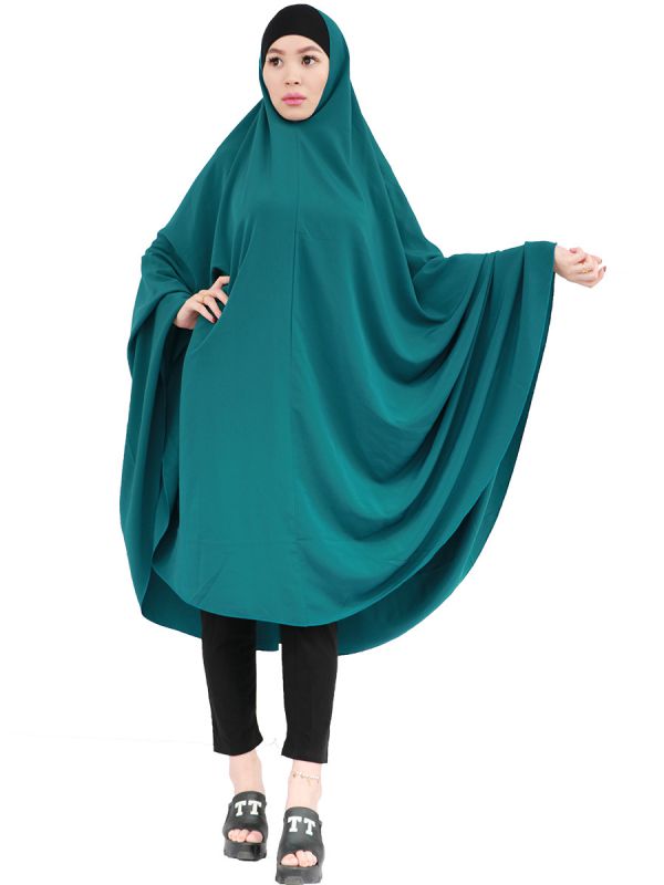 【跨境义乌新款回族 穆斯林盖头 迪拜中东阿拉伯伊斯兰女士斗篷上衣】