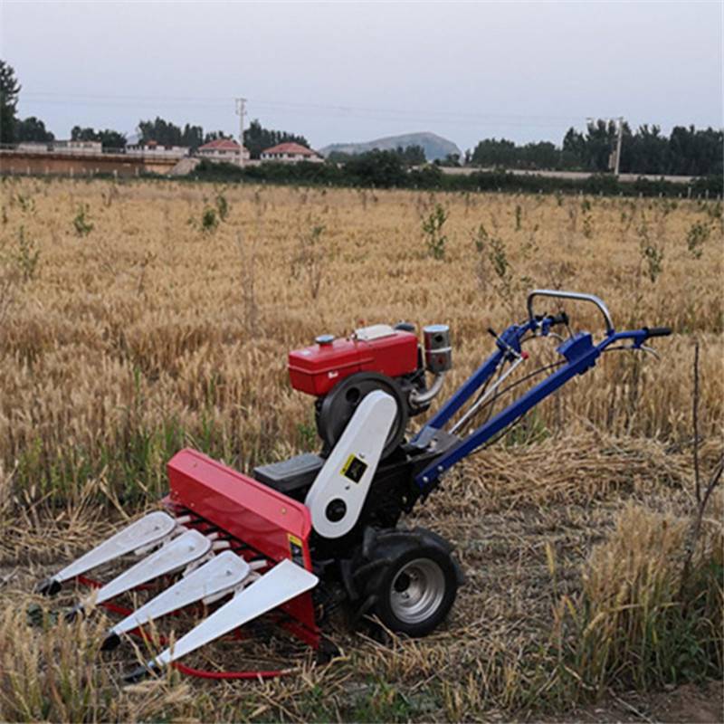 蚕豆收割不卡秧自动拨料甜叶菊收割机成行放片割艾机