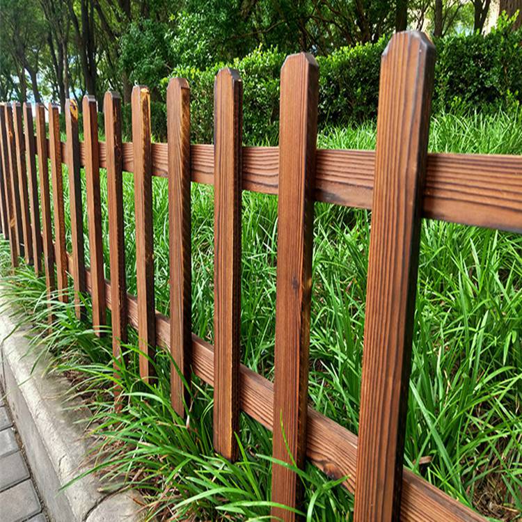 佳星花坛木质围栏价格别墅花园防腐木围栏长期供应