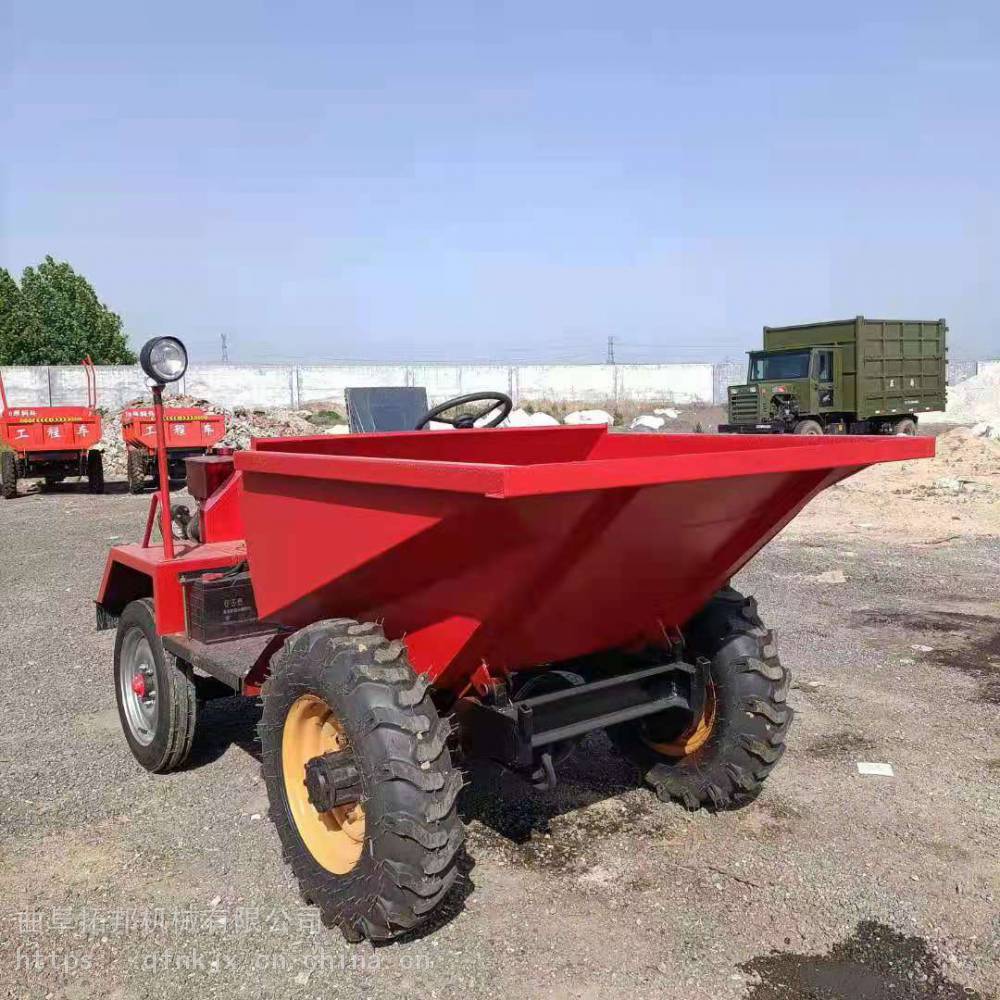 前卸式小型装卸车前卸式工程翻斗车拓邦工程混泥土短途翻斗车