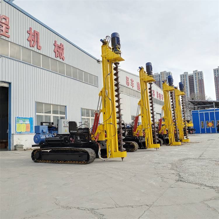 【链轨履带光伏打桩机 ***地钉拧锚钻机 厂区地基钻孔引孔机】价格