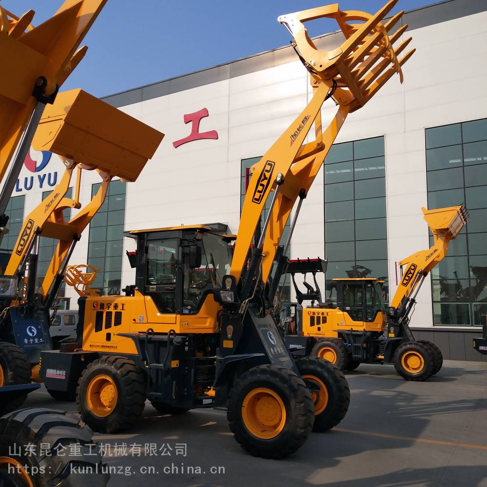 出口车型鲁宇供应946多用途多型号工地铲车加长臂小型装载机