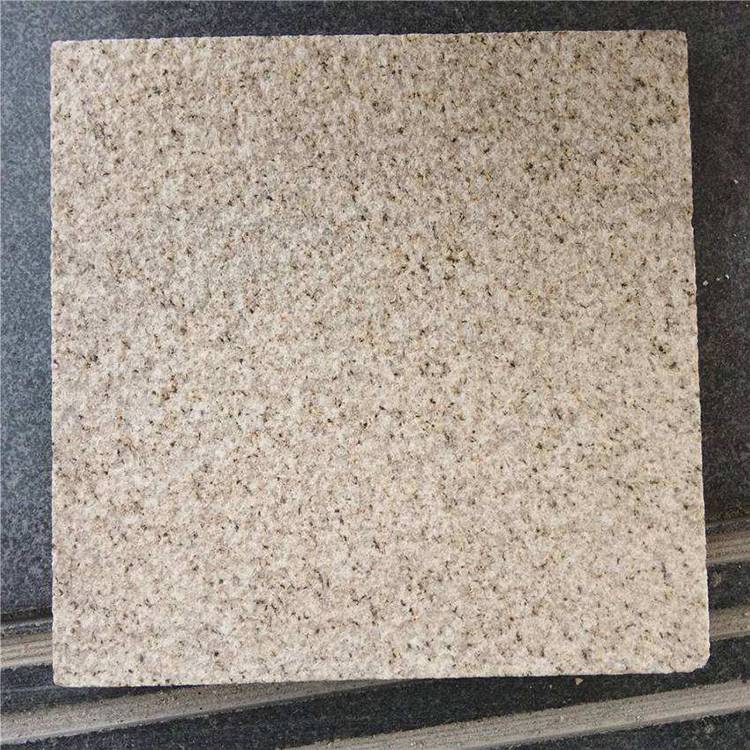 黄锈石花岗岩公园铺地石黄金麻火烧面外墙干挂蓝石w0015图片