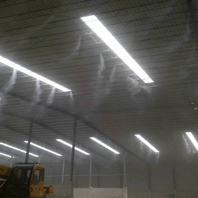 遂平料场降尘喷雾设备,高空降尘除霾设备安装方法