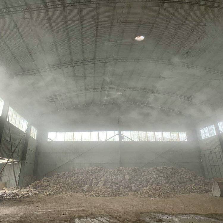 遂平料场降尘喷雾设备,高空降尘除霾设备安装方法