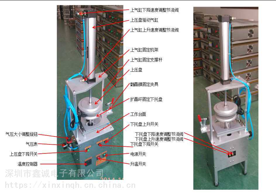 晶圆扩膜机kj08a配送8寸扩膜环适合用6寸以下的晶圆图片