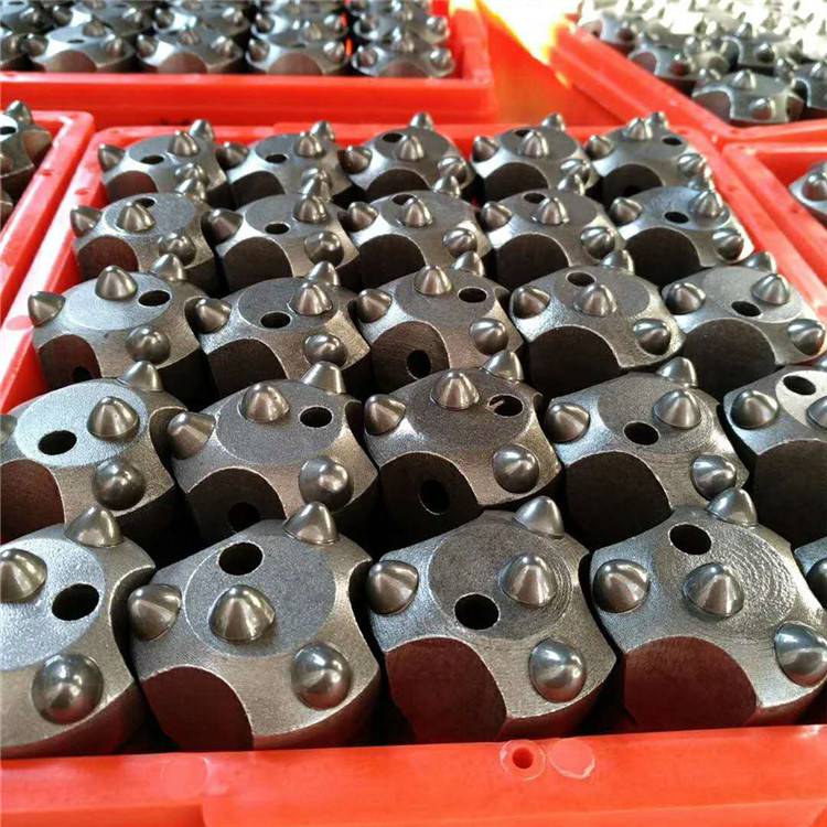 矿用球齿钻头球齿硬质合金钻头十字钻头万尊机械