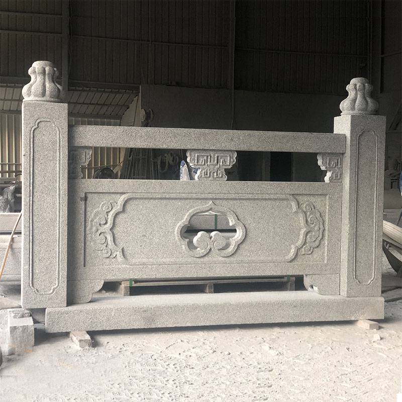 汉白玉旗台栏杆阳台路桥石护栏镂空雕刻石围栏