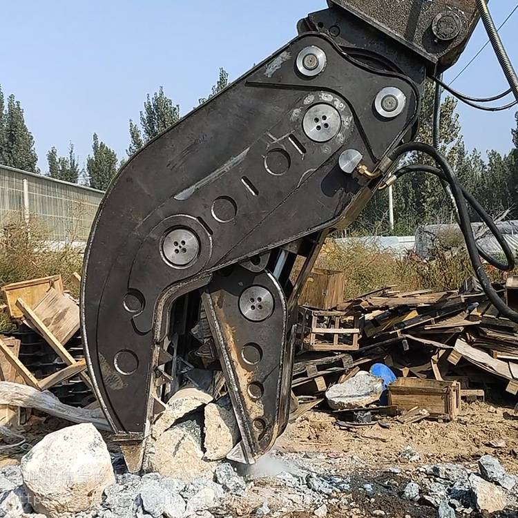 【fs-250挖掘机液压粉碎钳挖掘机前端属具墙体破断旋转式粉碎钳捷卓】