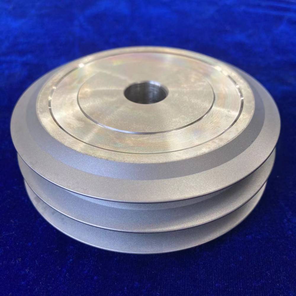 电镀1000目角度修整磨轮石墨金刚石电镀滚轮双斜边开槽轮