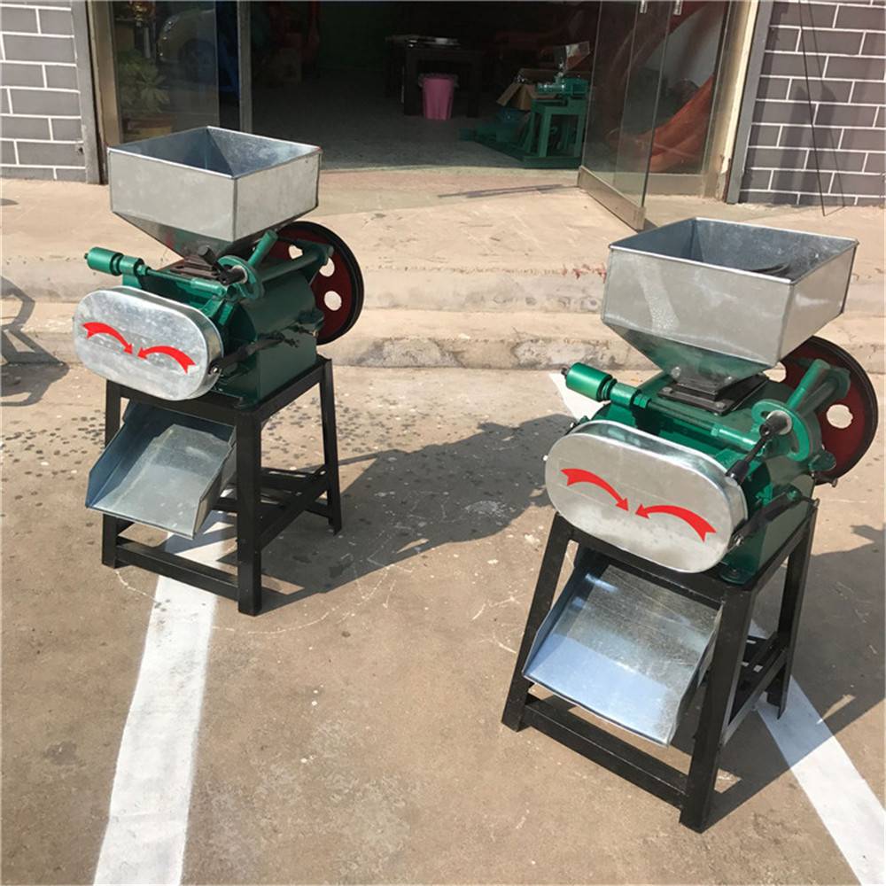 小型杏仁破碎机小型对辊花生碎机器20型小型杂粮破碎机