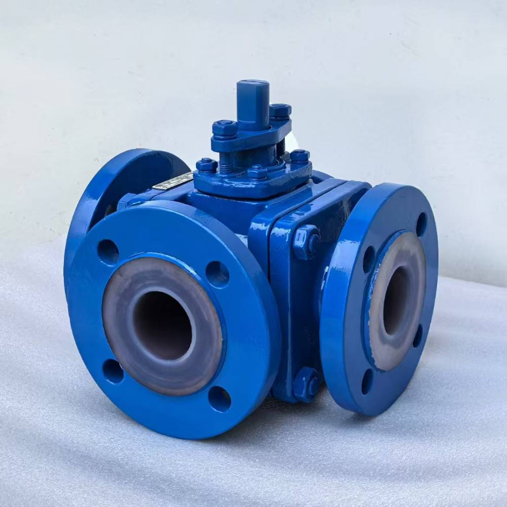 q45f46-16c dn150衬氟球阀阀 体通道和连接管径相等并成一直径