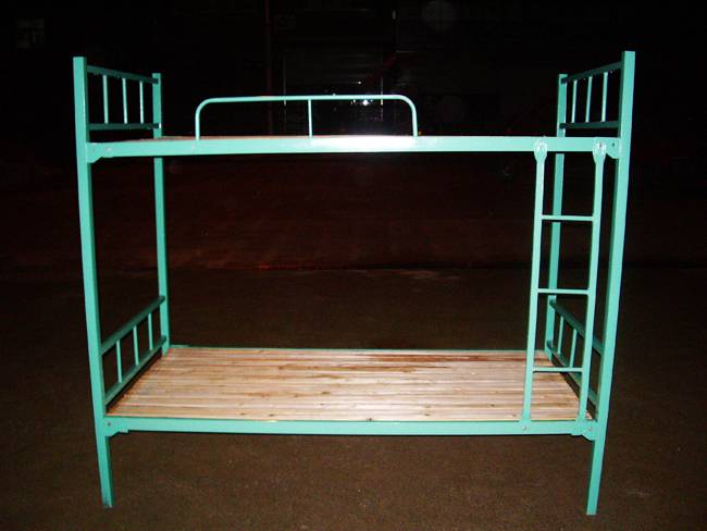 崇左龙州上下铺铁架床出售|插管式铁架床