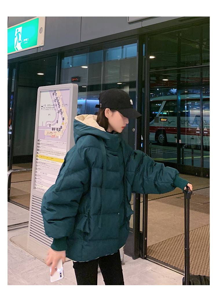 江苏扬州尾货订单羽绒服女式宽松百搭外穿型上衣女实体服装店进货渠道