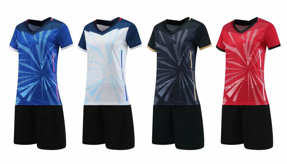 短袖乒乓球服套装男女速干训练球衣夏季比赛运动上衣定z印字