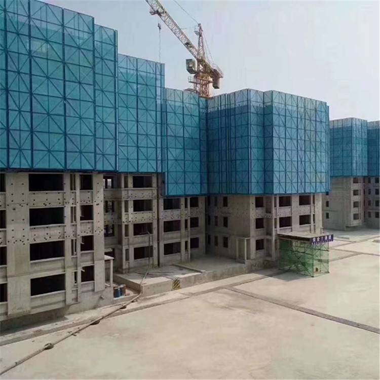 国凯丝网爬架网厂家批发铝板爬架网圆孔建筑安全防护网