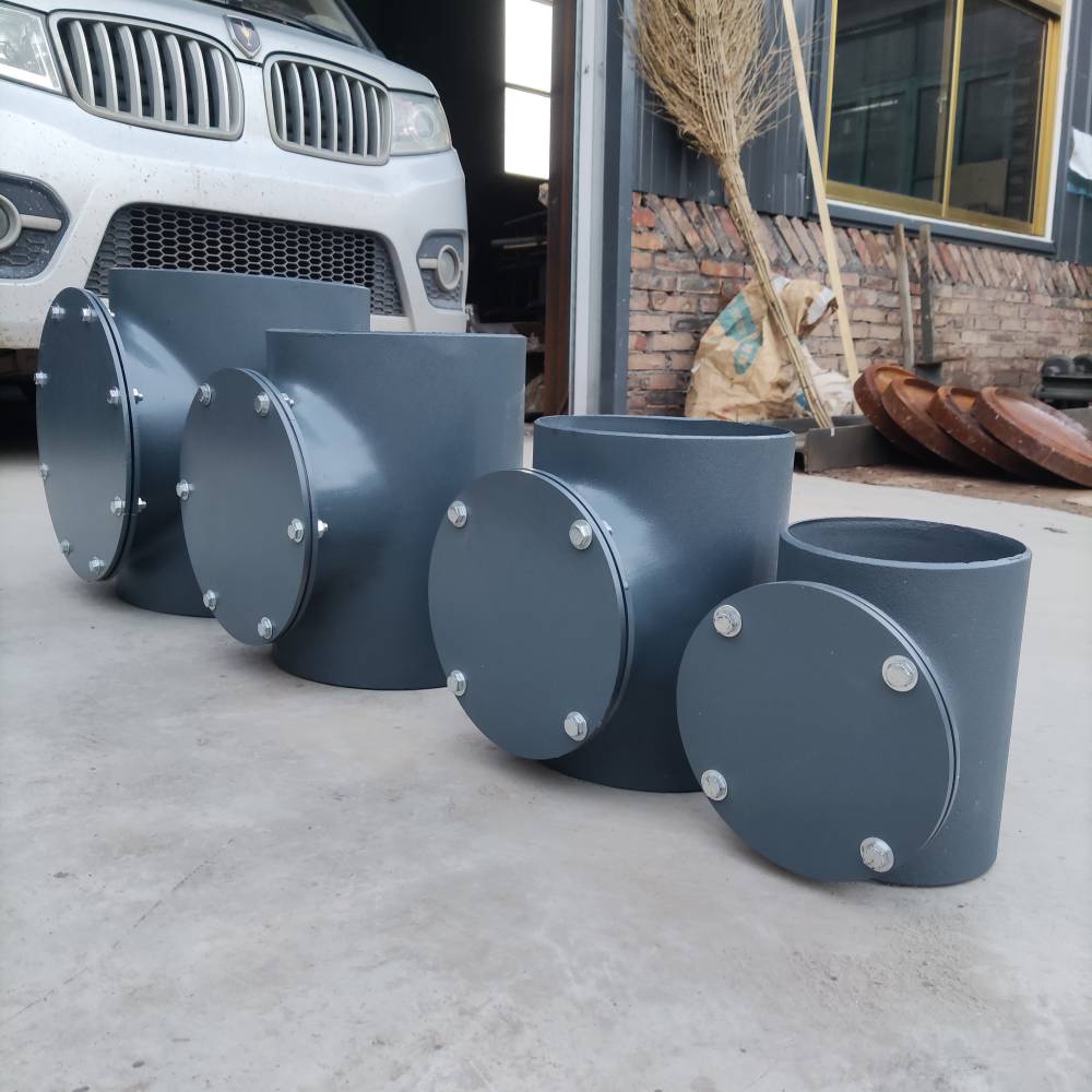 20寸立管检查口dn125钢制检查口铸铁排水管检查口地面不锈钢检查口