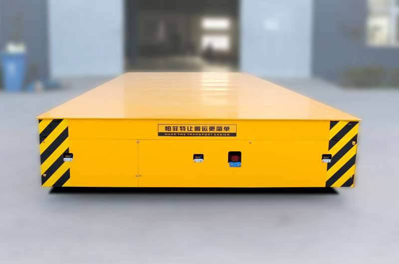 无轨胶轮电动平车价格矿用地平车电动无轨道自动搬运台车厂家图片