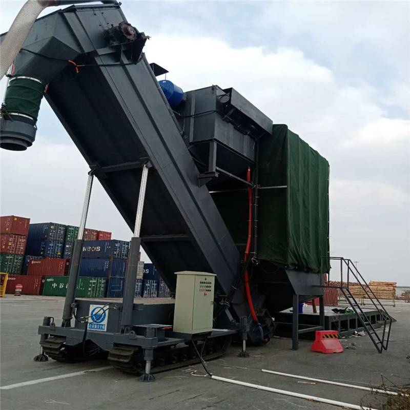 水泥灰集装箱卸灰机石灰石粉翻箱卸车机火车站矿粉粮食装车机