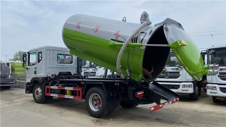 过滤干化污泥5个方污泥车5吨污泥运输车5立方污泥转运车