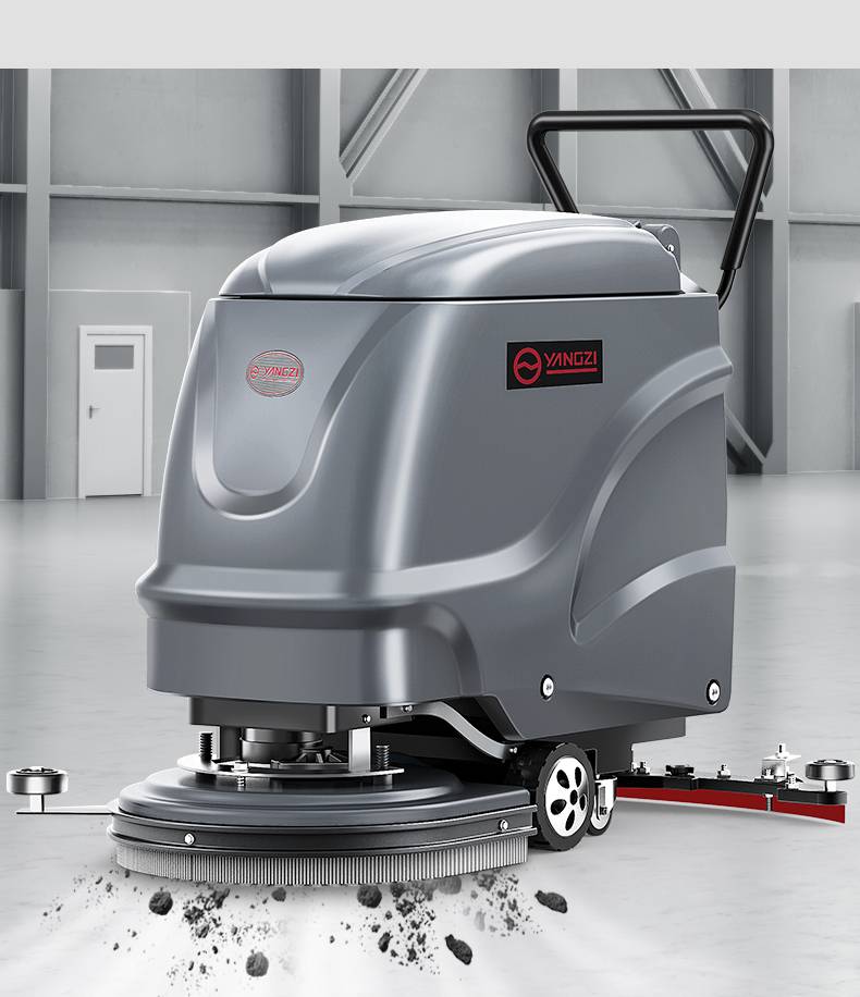 扬子手推式吸拖一体商用洗地机yzx2超市酒店工业拖地机