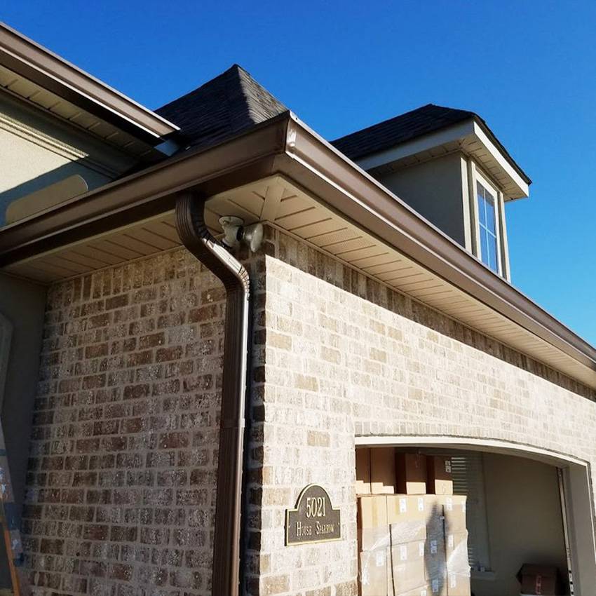 吉林延吉k型天沟落水管解决屋面排水定制檐沟水槽别墅雨水管