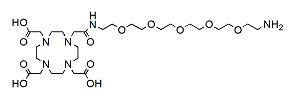 DOTA-PEG5-amine HCl salt可用作阳离子螯合剂