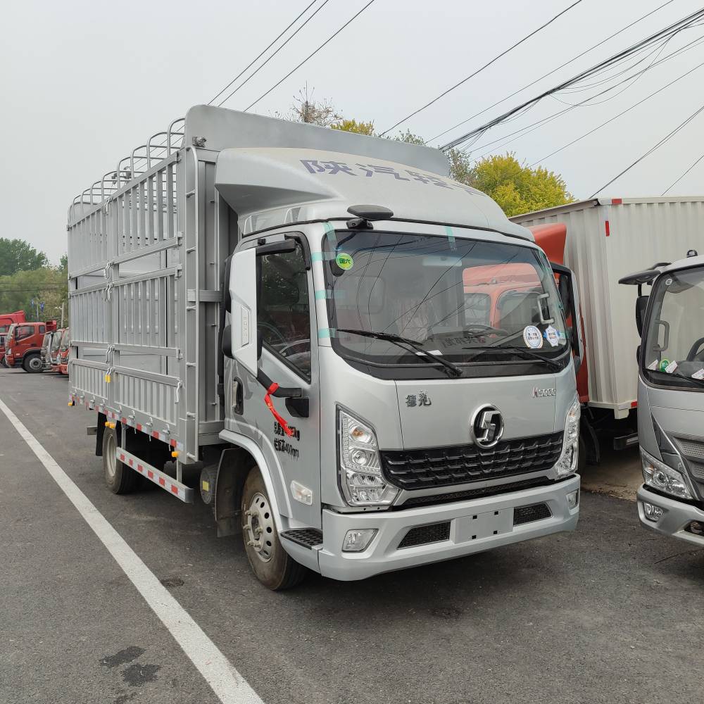 陕汽德龙k5000蓝牌4米2高栏车8档高低速车型报价配置