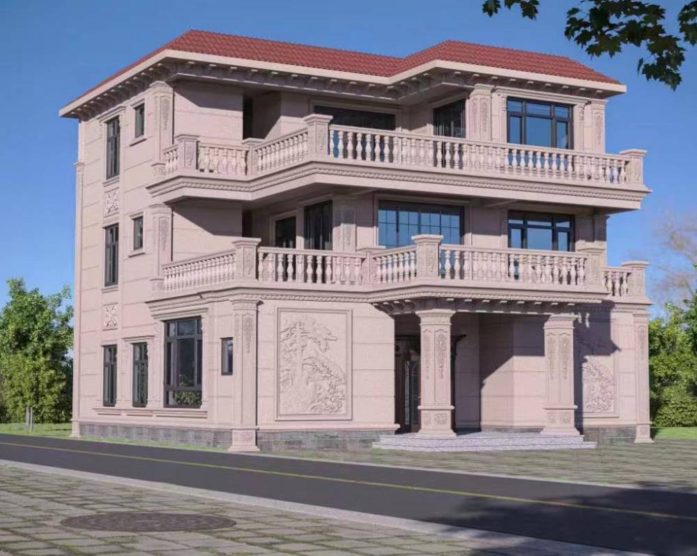 福建外墙漆 外墙仿石漆 做仿石漆描黑线 水之梦仿石漆