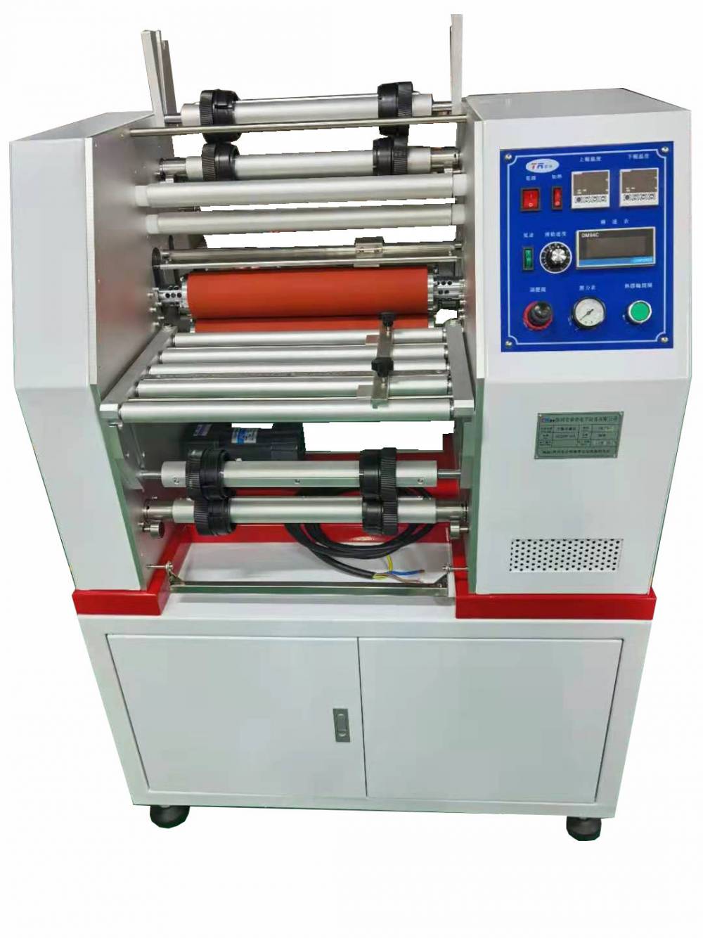 泰荣tr400将干膜湿膜簿膜压合在铜泊陶瓷玻璃钢板基片压膜机图片