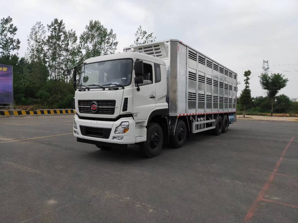 东风天锦拉猪车升降装猪车改装拉猪车