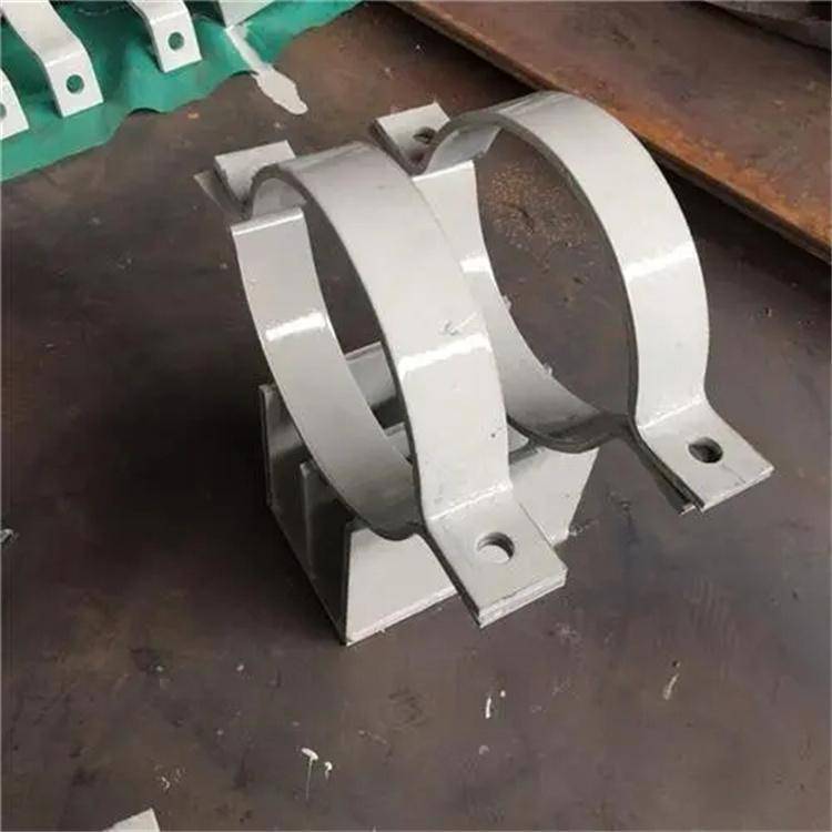 【管夹式管托滑动管托 抱箍固定座托 管道限位支架鞍式管夹焊接支座】