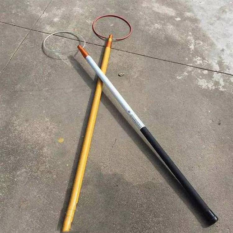 游泳池伸缩杆救生棒伸缩式玻璃钢救生杆45米水域救援救生打捞杆