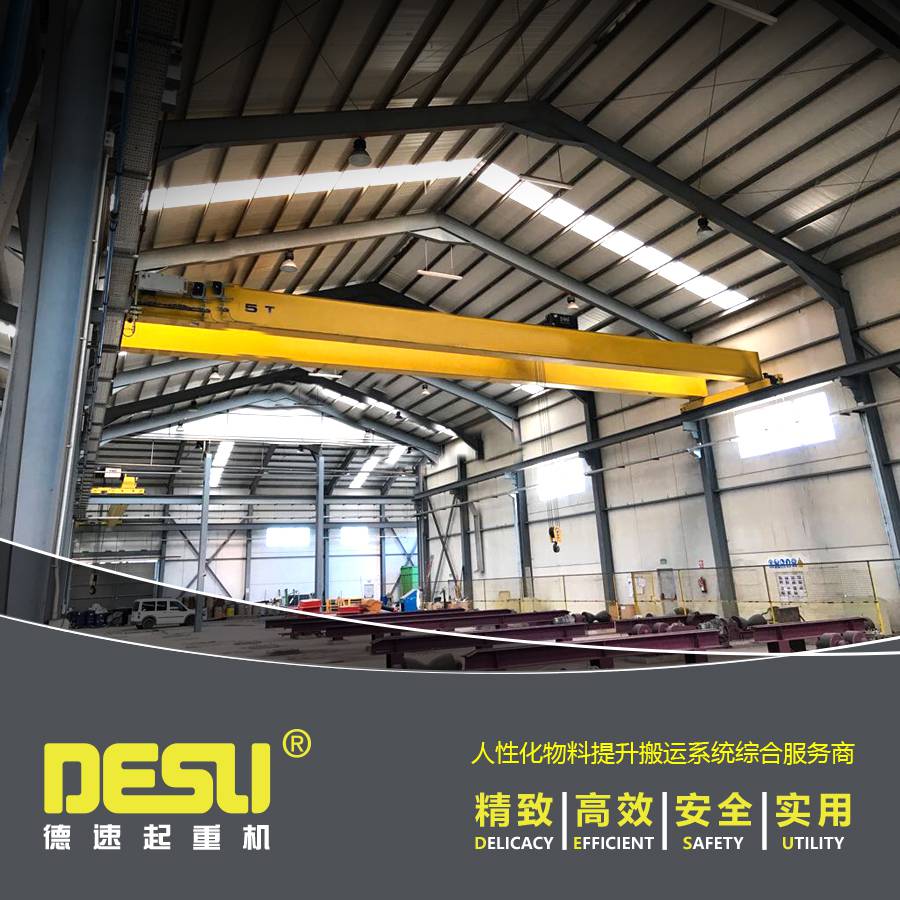 浙江生产5吨双梁式桥式起重机 电动双梁起重机 桥式双梁起重机抓斗
