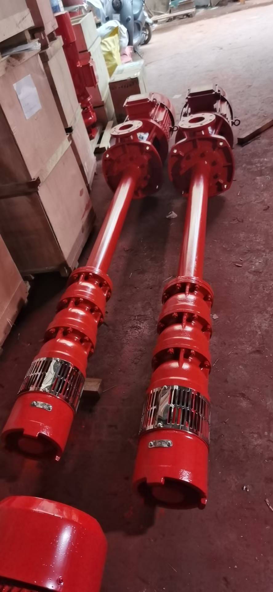 xbd505gj立式长轴深井泵干式轴流腋下深井泵不锈钢长轴海水深井消防泵