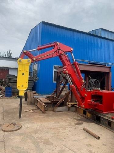 矿用固定式液压破碎锤全工机械定制pc680180矿山碎石机