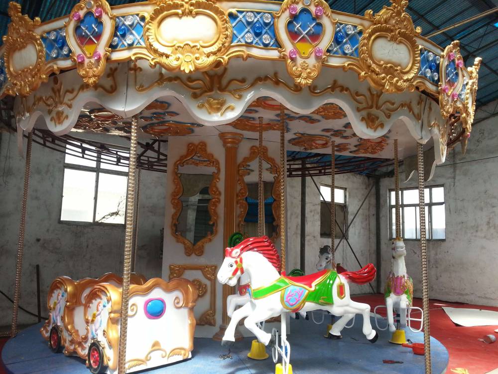 旋转木马游乐设备豪华转马儿童户外玩具游乐设备小型赚钱项目正规