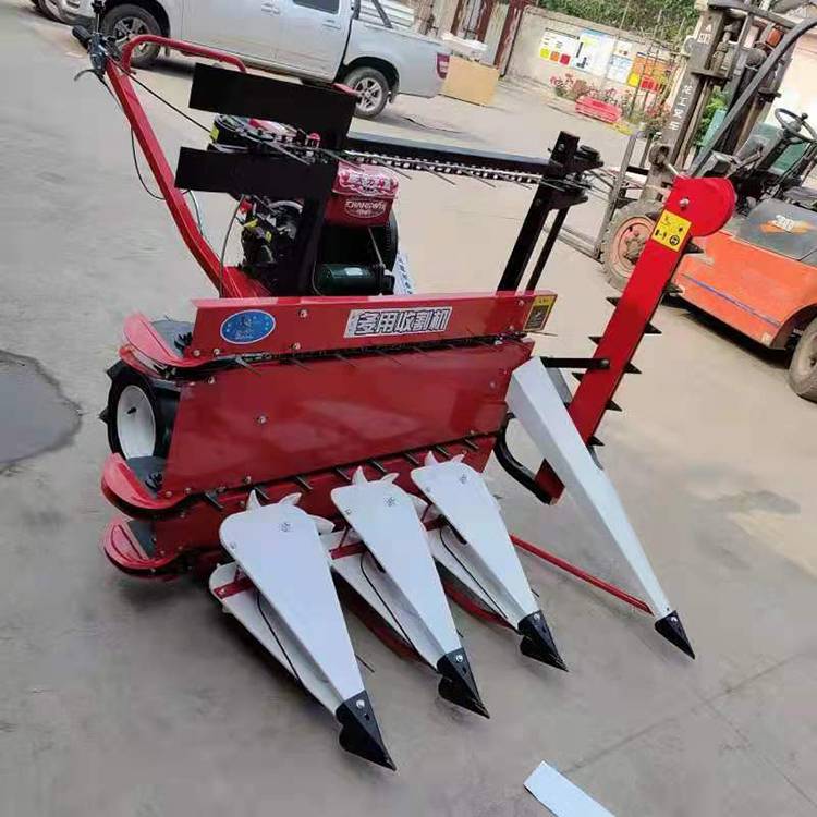 中禧手扶自走式割晒机农用小型水稻收割机zx120