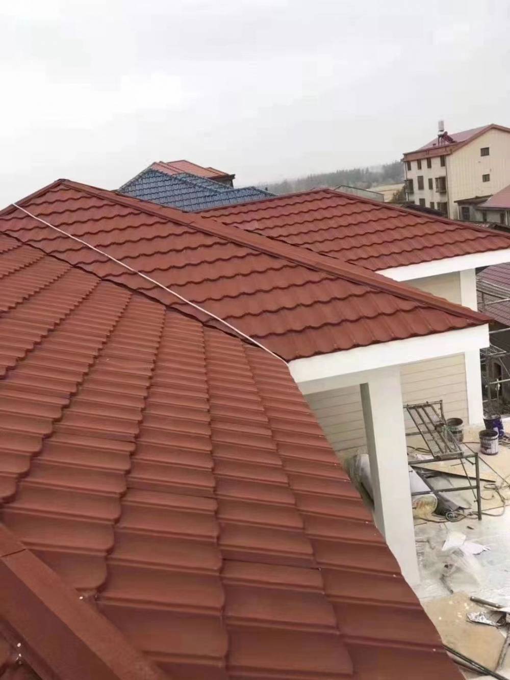 【供应北京平谷彩石瓦 平谷屋面瓦安装 屋面防水彩石瓦】价格_厂家