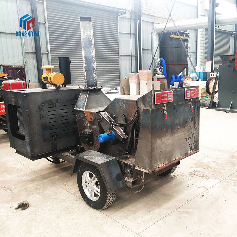 树叶树皮汽油碎枝机园林绿化杂木粉碎机高速气流果木枝条切碎机图片