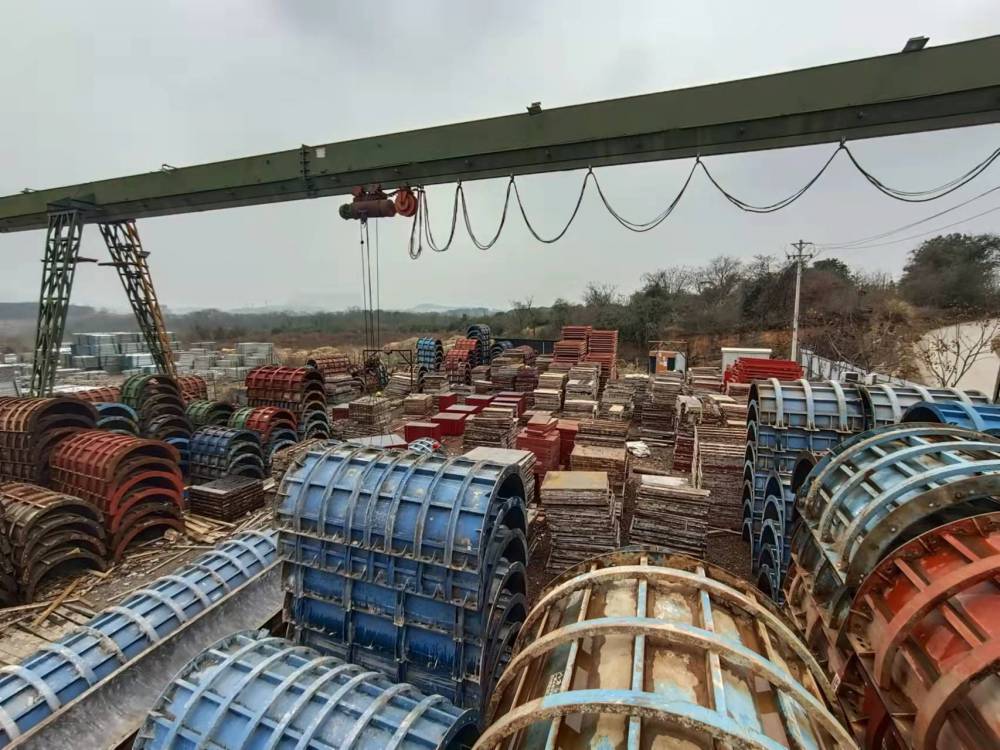 湖北钢模板厂圆柱模板墩柱模板租赁出售钢模板安全梯笼系梁模板租赁