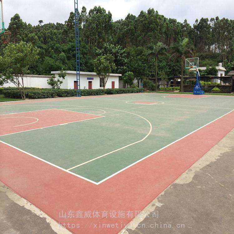 鑫威 硅PU球场 硅皮篮球场 货源充足