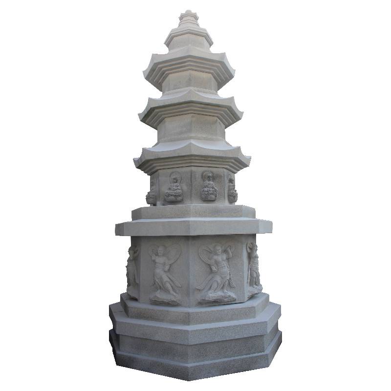 和之石材两牙石雕石塔适用于寺庙小型佛塔图片做工讲究可定制图片