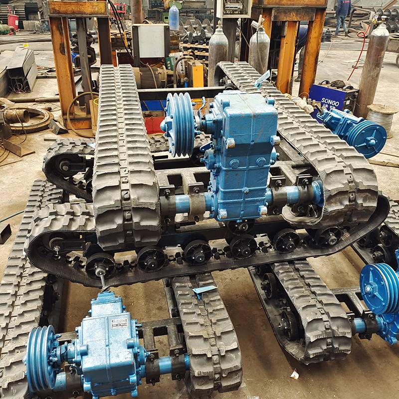 液压履带底盘厂家久恒橡胶履带底盘机器人履带底盘图片