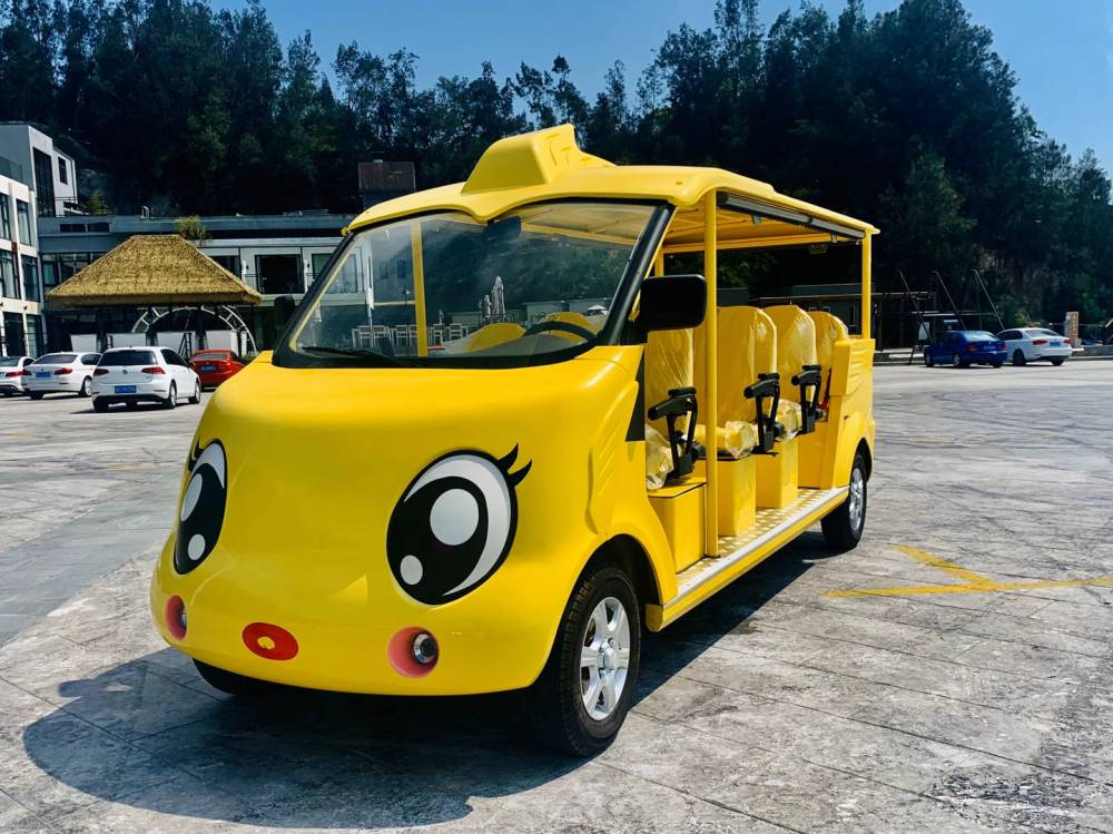 五菱电动汽油观光车5座11座23座封闭式观光车观光车敞开式看房车