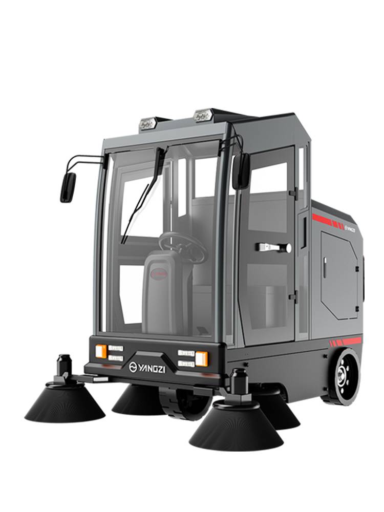 扬子工业驾驶式全封闭扫地机物业户外环卫室外大型道路清扫车